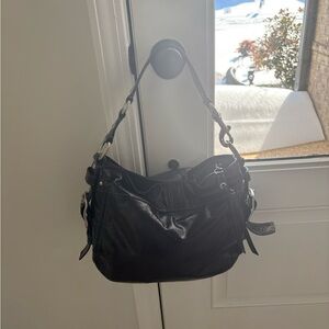 Elegant Black Leather Handbag